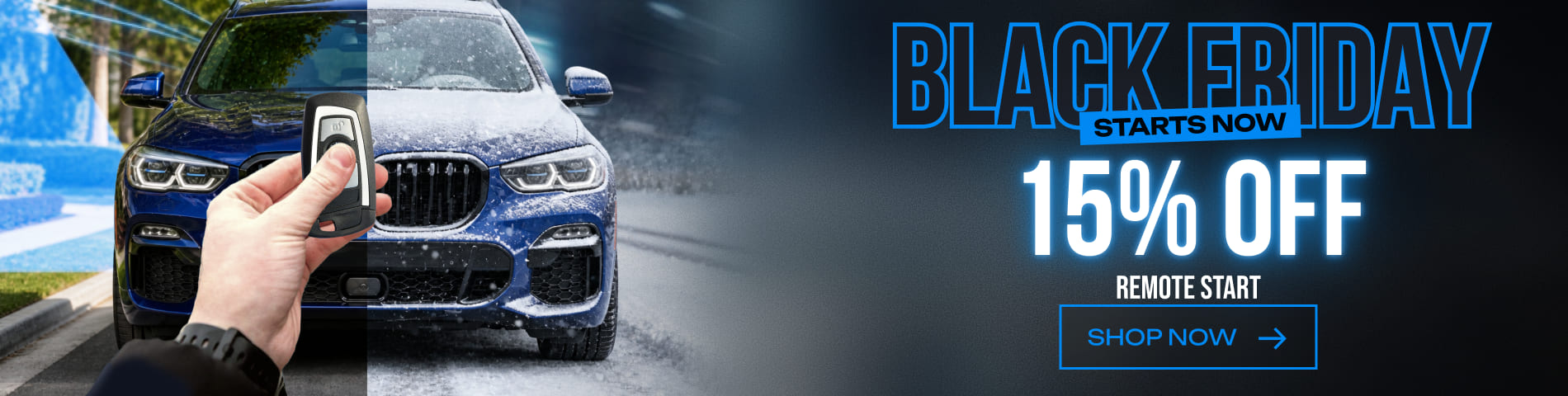 Black Friday starts now: 15% off remote start