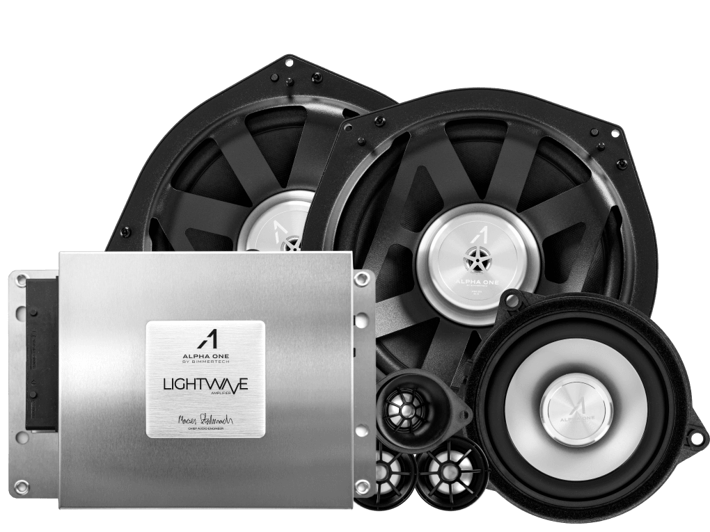 Alpha One speakers and amplifier